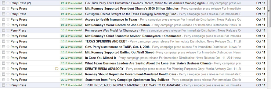 Perry emails