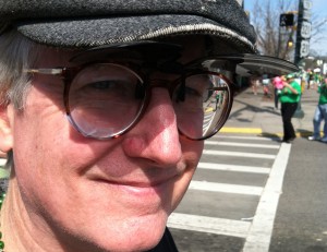 My smashed glasses, repaired with tape.