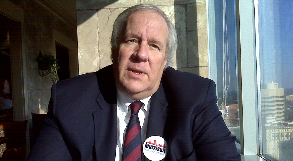 Steve Morrison during his campaign for mayor, 2010.