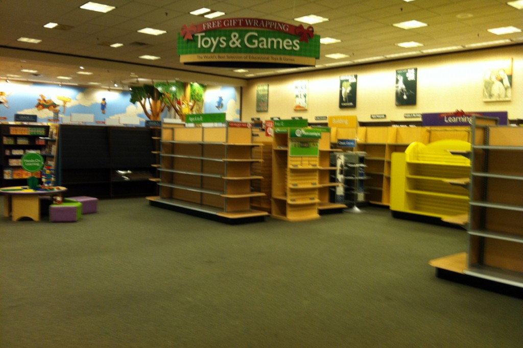 The purists who didn't like the floor space that Toys & Games took over in recent years may be gratified to see that area as one of the first cleared out.
