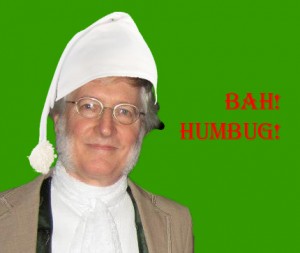 Silence kindly created this image of me as Scrooge to go with this post.