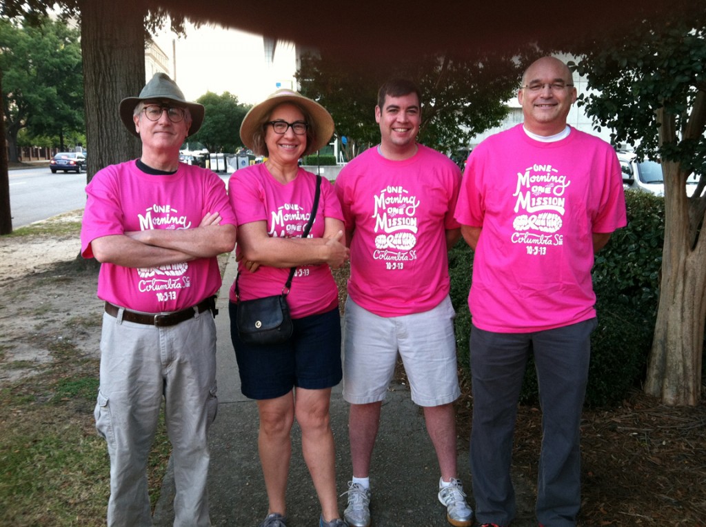Last year's actual walkers -- yours truly, Kathryn Fenner, Bryan Caskey, Doug Ross.