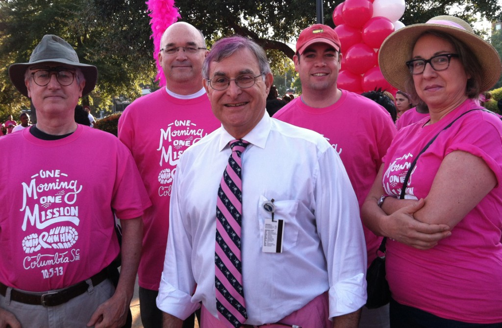 Past Glory: Last year's stellar, Top-Ten team posing with Samuel Tenenbaum before the Walk.