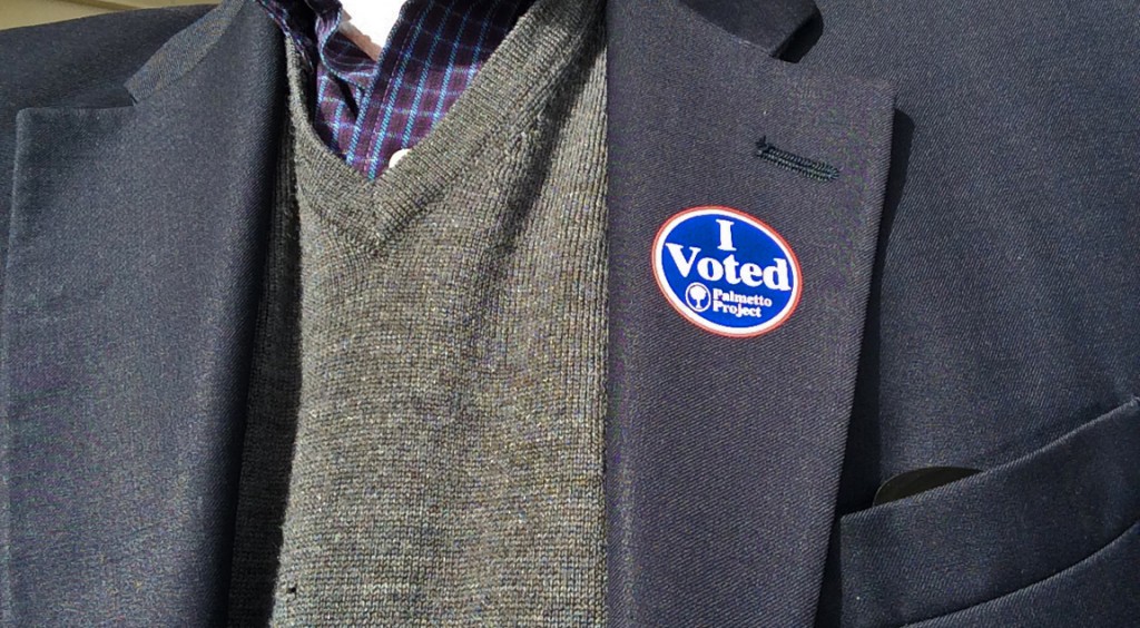 I had to go back for it, but I got my sticker.