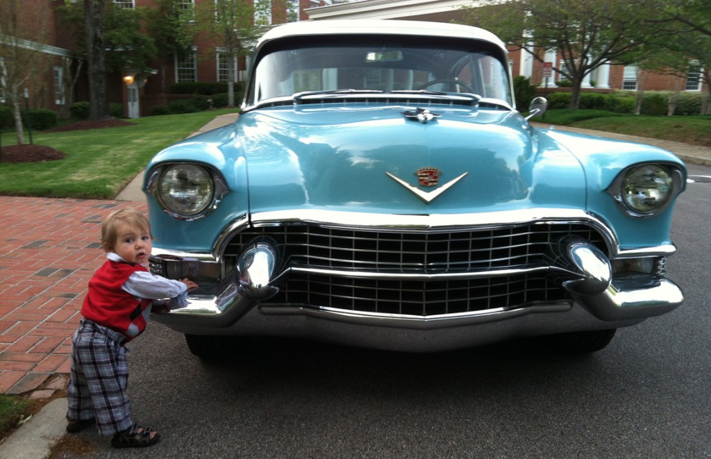 SOME young guys still love cars: This is my grandson two years ago, when he was just learning to stand.