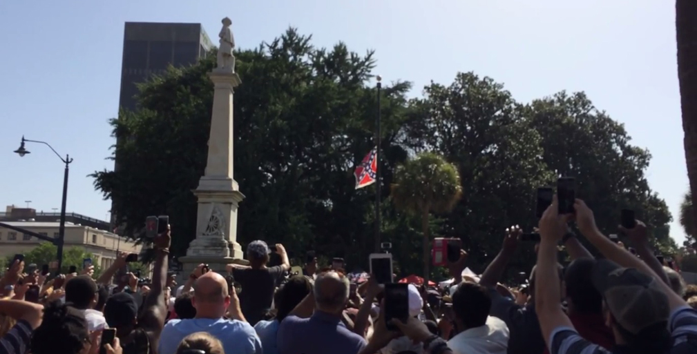 The last time I saw the flag in question. I'd be happiest if it remained the last time.