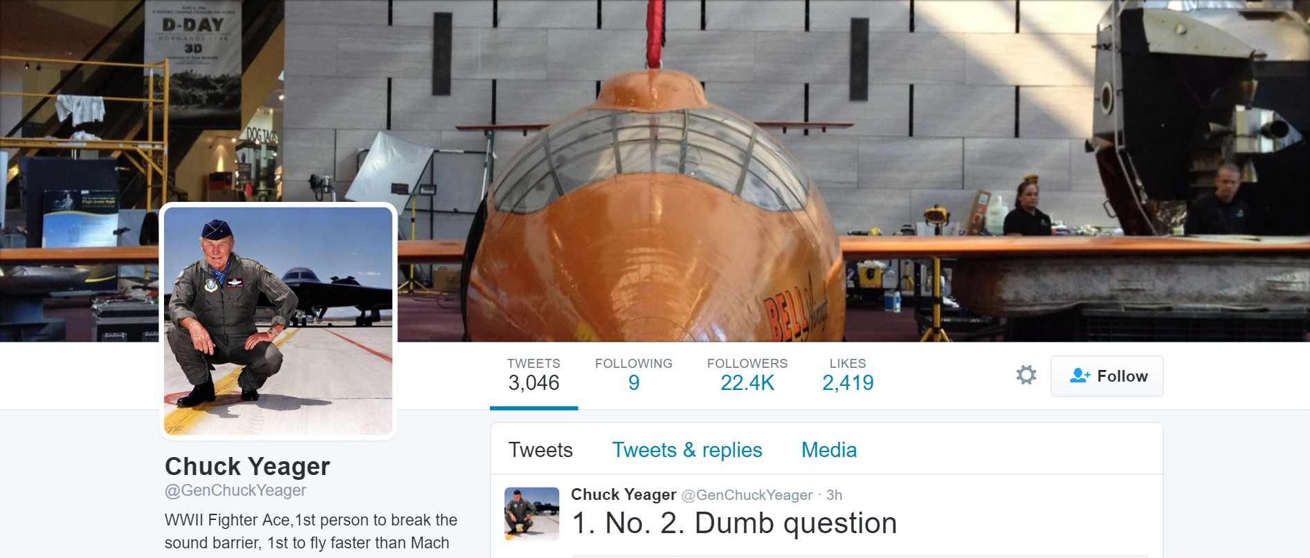 Yeager Twitter