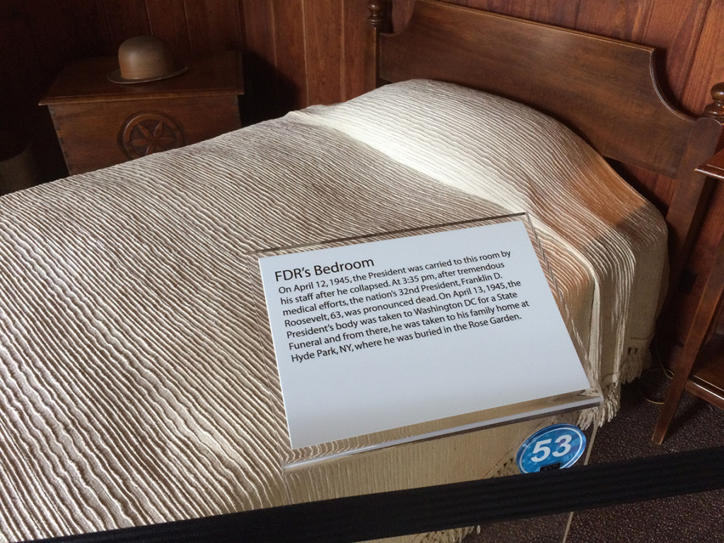 FDR's bed