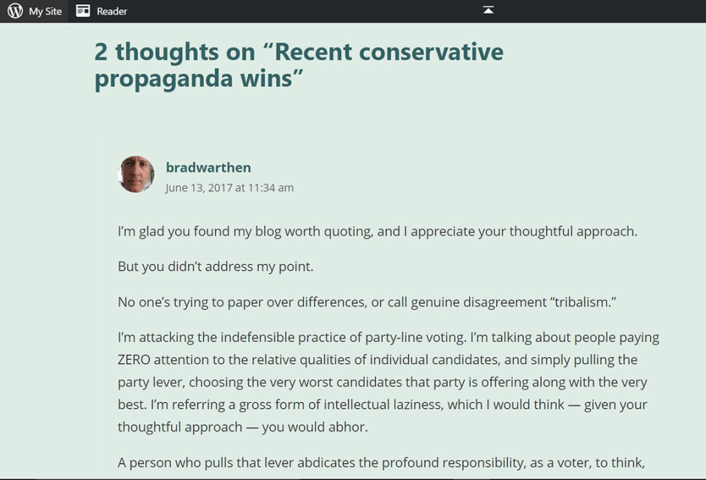 2 thoughts