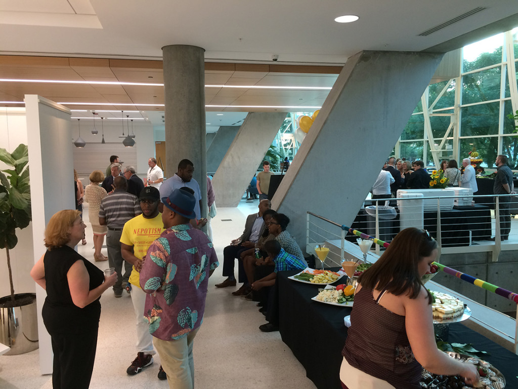 Last night's reception at the library.