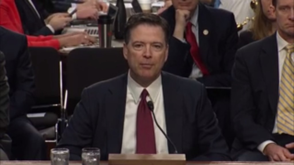 Comey, right after he said of Trump's excuses for firing him, "Those were lies, plain and simple..."