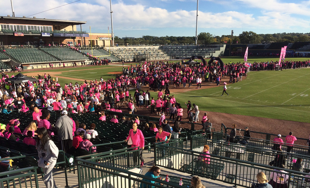 Last year, the Walk ended up at the Fireflies' ballpark.