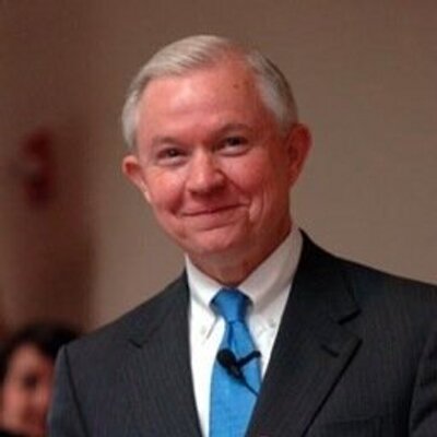 You know what ELSE I think Sessions has forgotten? His Twitter account, which is where I found this picture. He hasn't Tweeted since 2014...