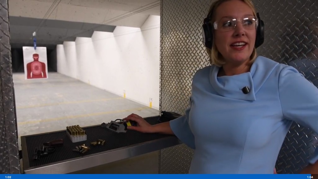 "Yeah, he's done," she says of the target.