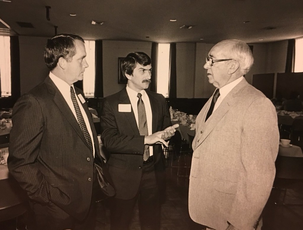 That's Mr. Ed Jones on the right, and Kelly Sharbel in the middle. I'm probably somewhere nearby....