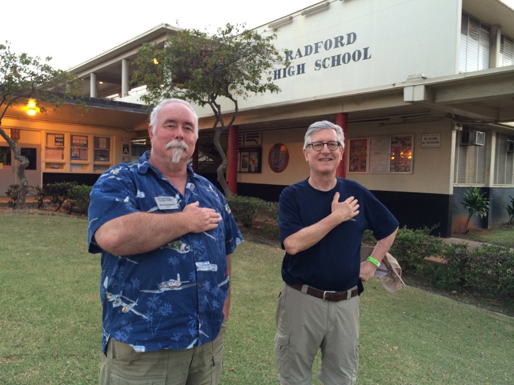 After our tour of Ford Island in 2015, we dropped by our Alma Mater to pay respects.