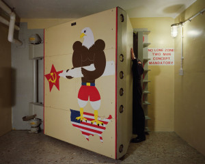 Actual missile silo blast door.