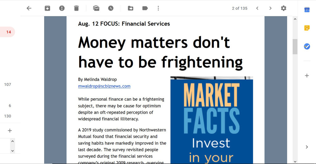 warning money