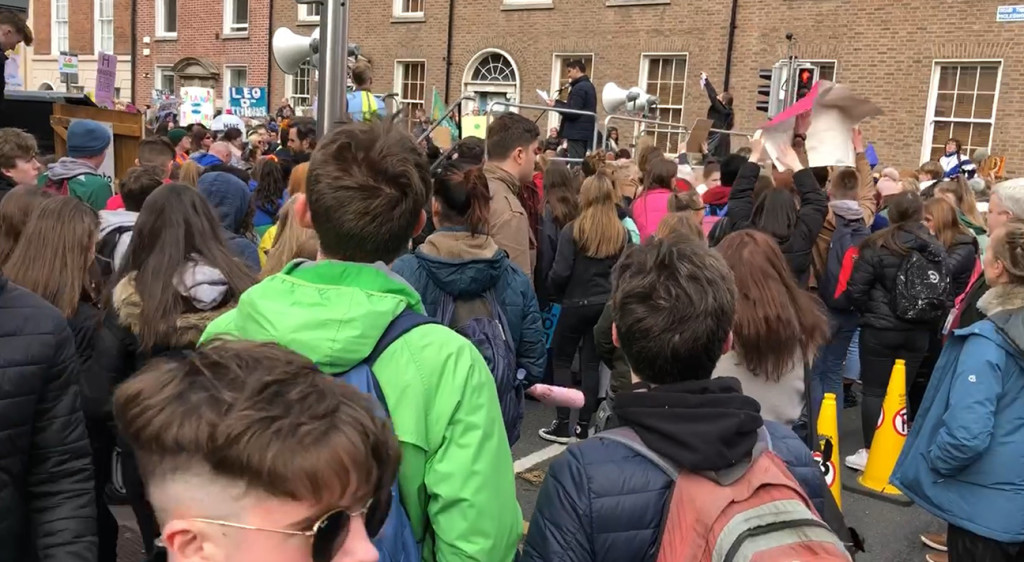 By the time we got there, the demonstration was fairly impressive.