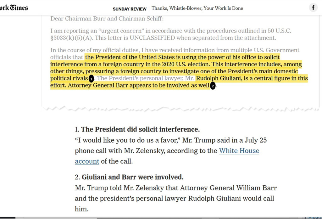 A portion of the complaint, annotated by the NYT.
