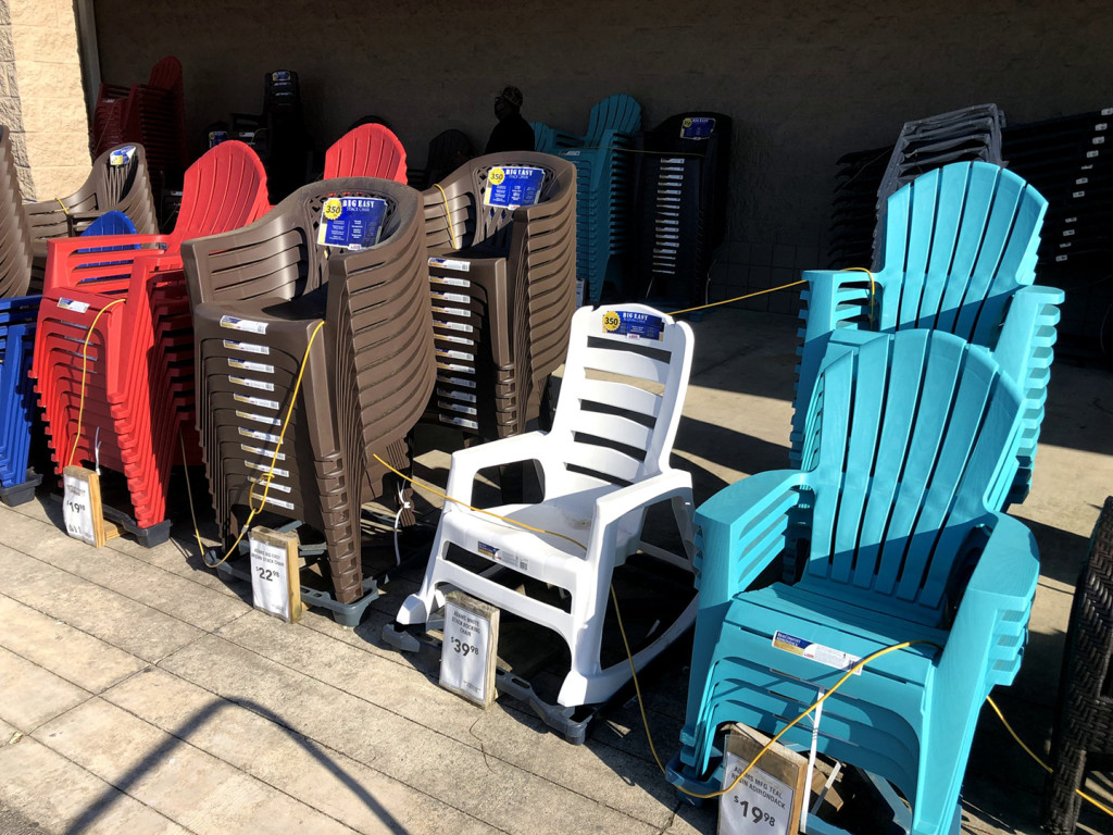 The chairs at Lowe's.