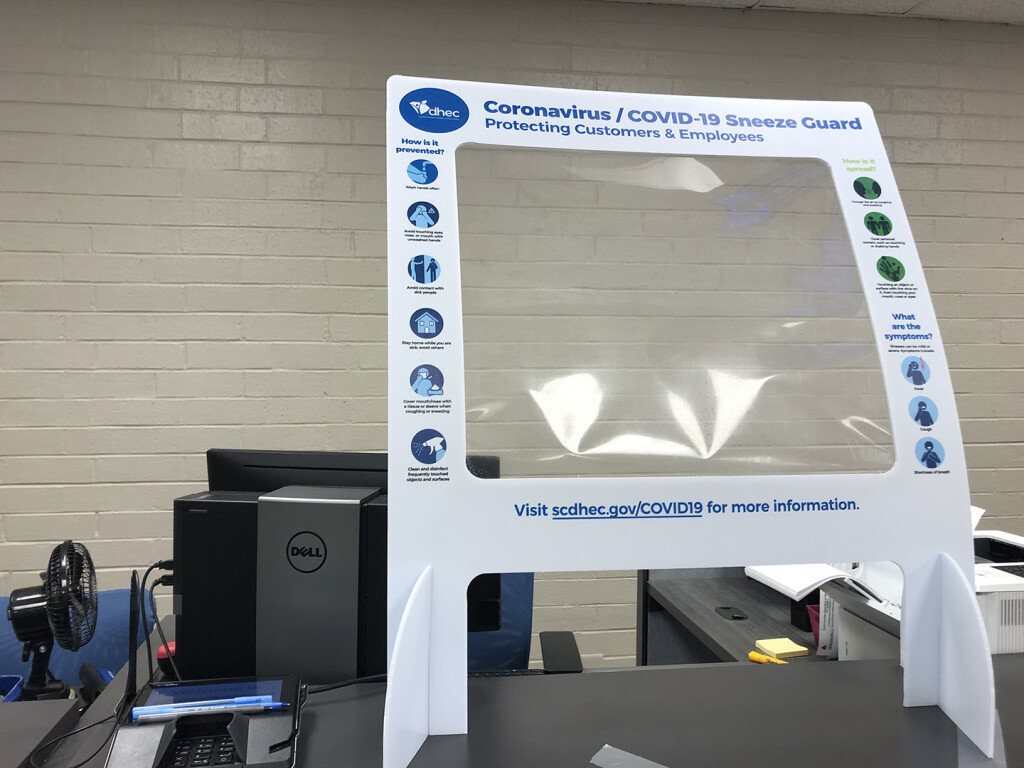 An unused station at the DMV.