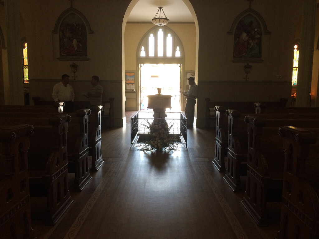 Sister Nancy talking about church got me to go grab a picture of mine. I took this after Mass one day in 2017...
