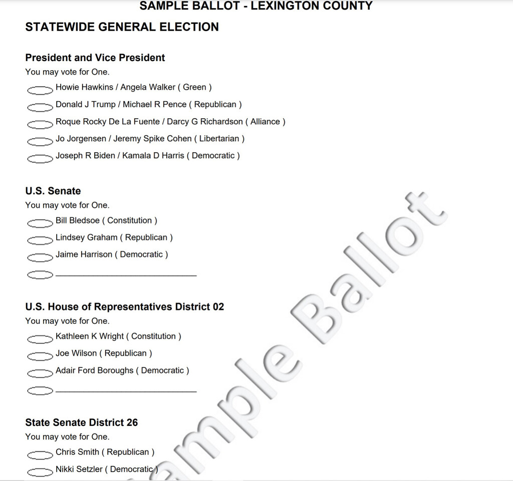sample ballot