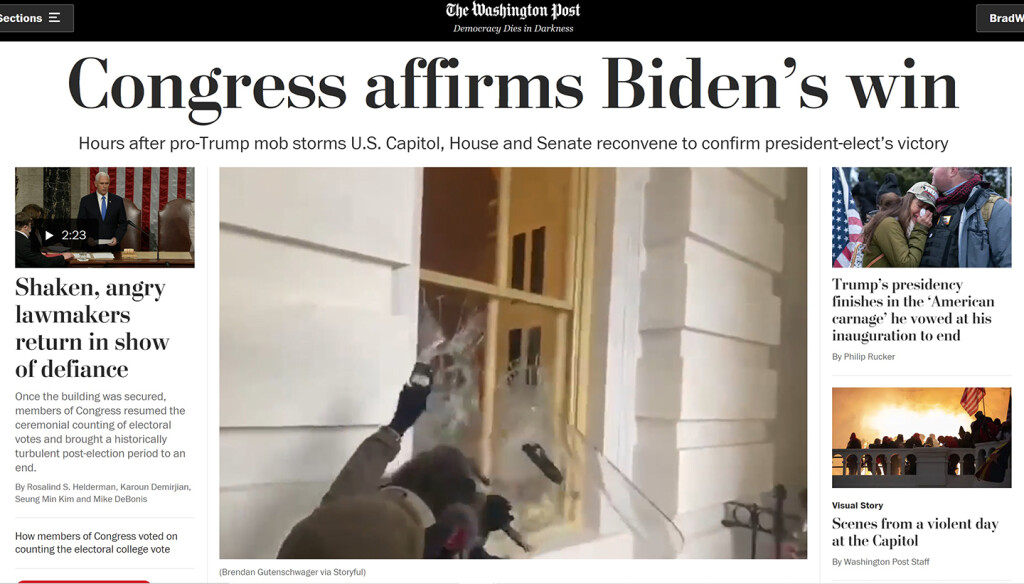washpost homepage