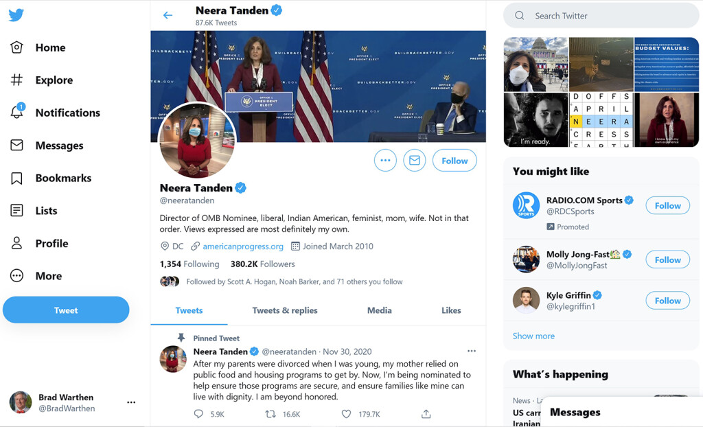 The fuss over her tweets seems rather silly.