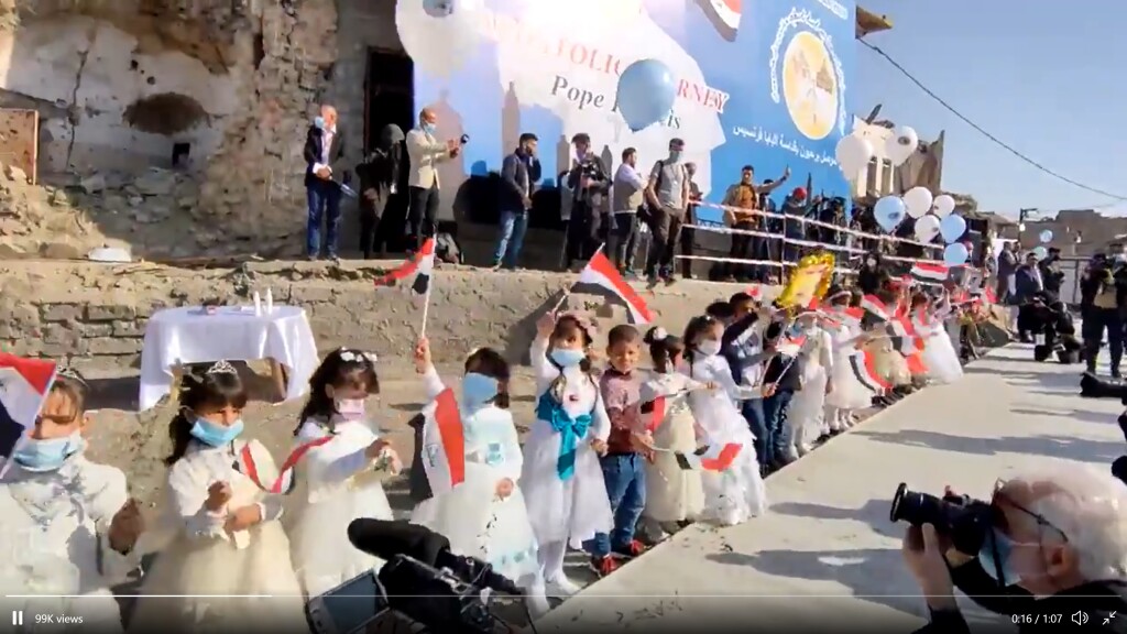 Mosul welcoming Pope Francis.