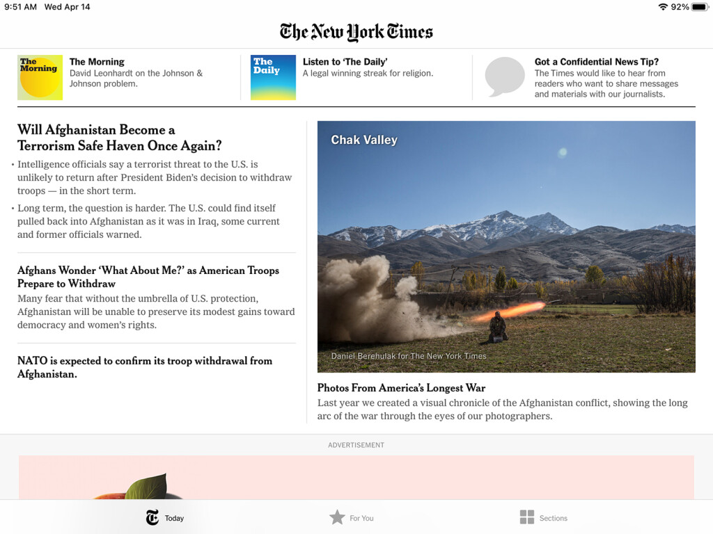 NYT top stories