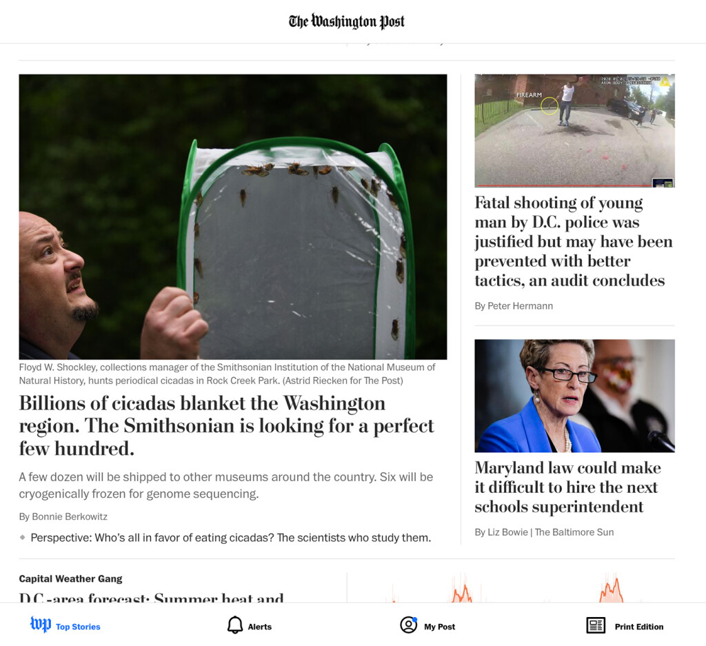 This story on my Washington Post app this morning was the last straw that caused me to write this.