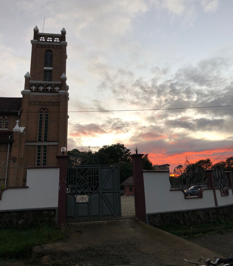 The churc h in Mbeya, Tanzania, where Paul attended Mass in 2020.